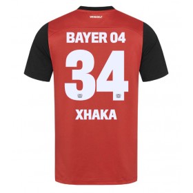 Bayer Leverkusen Granit Xhaka #34 Hemmakläder 2024-25 Kortärmad